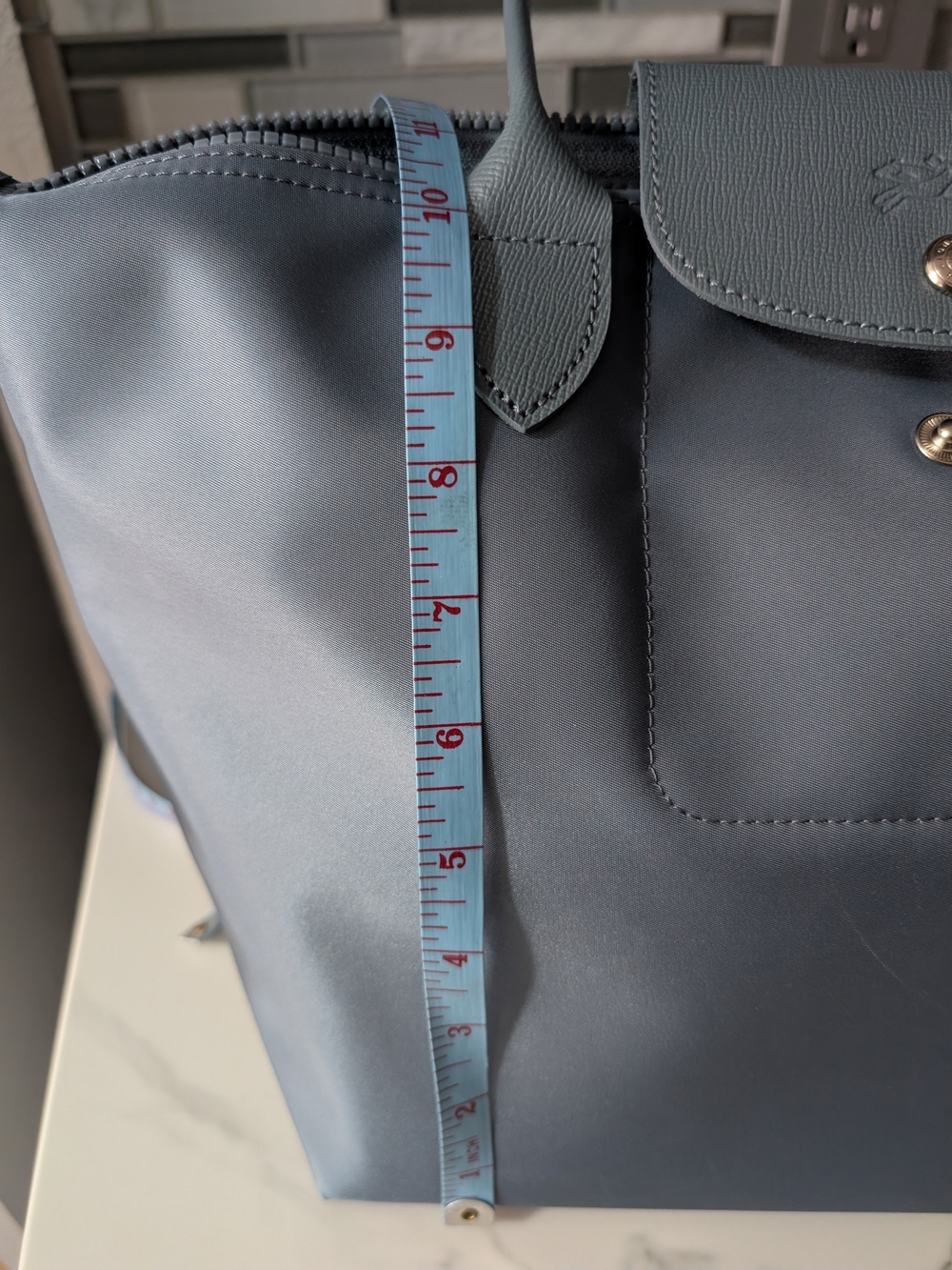 Longchamp Le Pliage Medium in Slate Gray - Picture 4 of 9